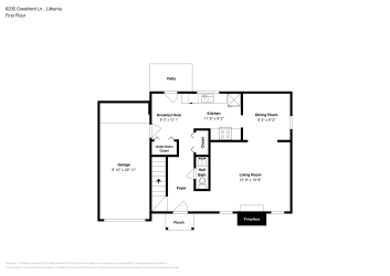 Floor plan 1 for 6235 Creekford Ln