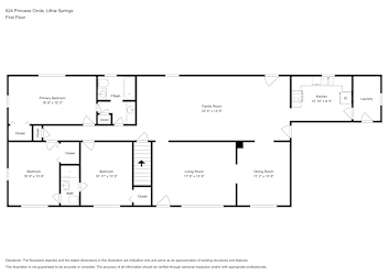 Floor plan 2 for 624 Princess Cir