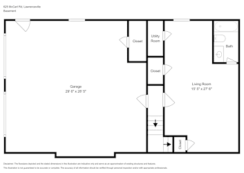 Floor plan 1 for 625 McCart Rd