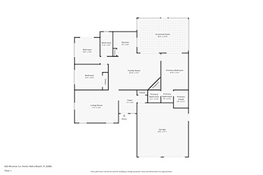 Floor plan 1 for 626 Miramar Ln