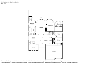 Floor plan 1 for 626 Westhampton Ct