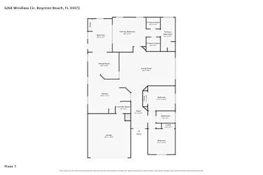 Floor plan 1 for 6268 Windlass Cir