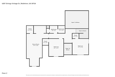 Floor plan 3 for 6287 Vinings Vintage Dr