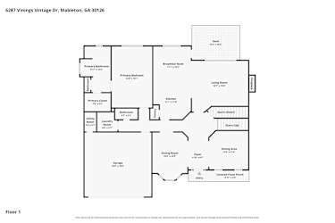Floor plan 2 for 6287 Vinings Vintage Dr