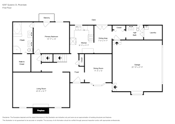 Floor plan 2 for 6297 Queens Ct