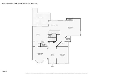 Floor plan 2 for 6320 Southland Trce