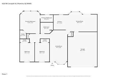 Floor plan 1 for 6333 W Cocopah St