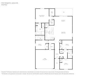 Floor plan 1 for 6334 Starlight Dr