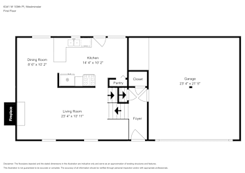 Floor plan 2 for 6341 W 109th Pl