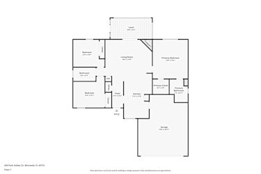 Floor plan 1 for 635 Park Valley Cir