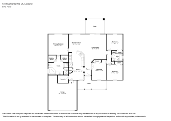 Floor plan 1 for 6359 Alamanda Hills Dr