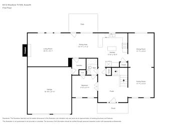 Floor plan 1 for 6410 Woodlore Trl NW