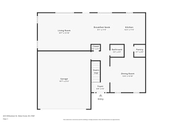 Floor plan 1 for 6413 Willowlawn Dr