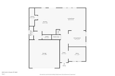 Floor plan 1 for 6505 Fairfax Ct