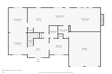 Floor plan 1 for 6521 Carriage Ln