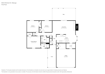 Floor plan 1 for 6524 Windrock Dr