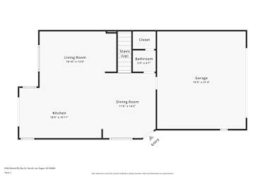 Floor plan 1 for 6545 Butterfly Sky St