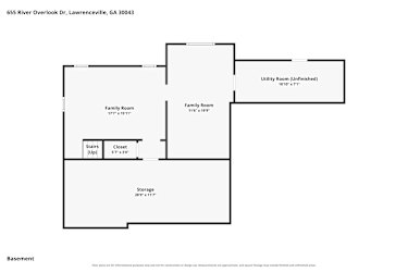 Floor plan 1 for 655 River Overlook Dr