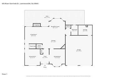 Floor plan 2 for 655 River Overlook Dr