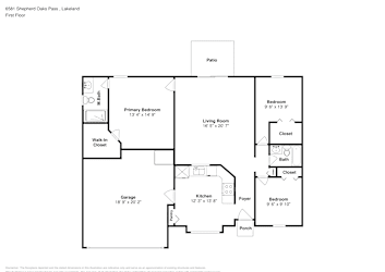 Floor plan 1 for 6581 Shepherd Oaks Pass