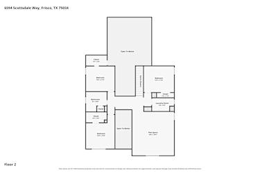 Floor plan 2 for 6594 Scottsdale Way