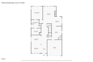 Floor plan 1 for 6594 Scottsdale Way