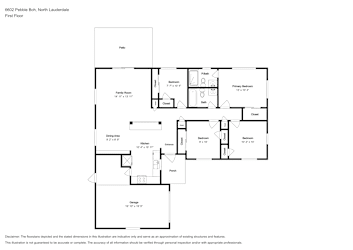 Floor plan 1 for 6602 Pebble Bch