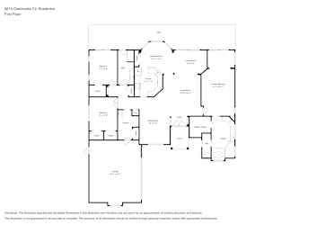 Floor plan 1 for 6614 Oakbrooke Cir
