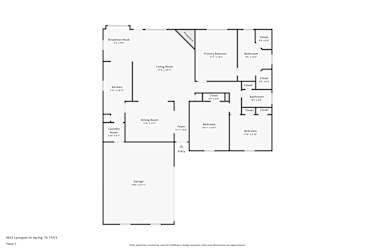 Floor plan 1 for 6615 Lynngate Dr