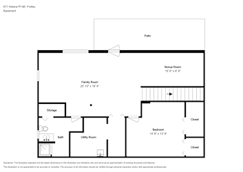 Floor plan 1 for 671 Helene Pl NE