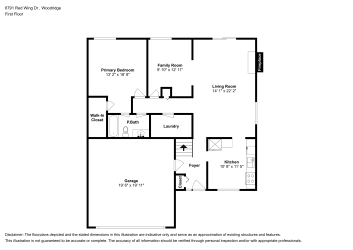 Floor plan 1 for 6791 Red Wing Dr