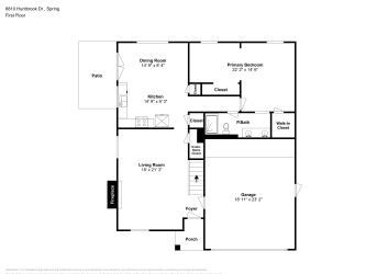 Floor plan 1 for 6810 Huntbrook Dr