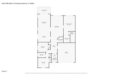 Floor plan 1 for 6821 NW 28th Pl