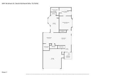 Floor plan 1 for 6941 Brixham Dr