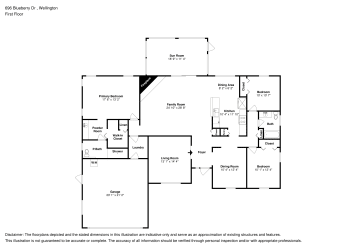 Floor plan 1 for 696 Blueberry Dr