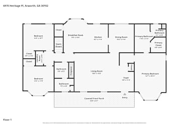 Floor plan 1 for 6970 Heritage Pl