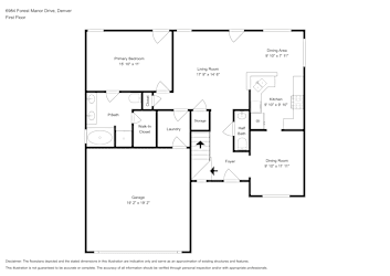 Floor plan 1 for 6984 Forest Manor Dr