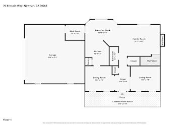 Floor plan 1 for 70 Brittain Way