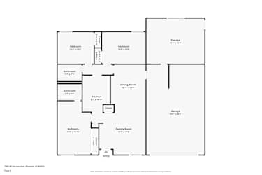 Floor plan 1 for 7007 W Vernon Ave