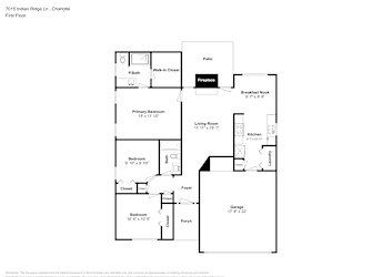 Floor plan 1 for 7015 Indian Ridge Ln