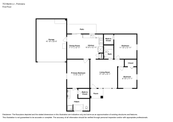 Floor plan 1 for 703 Martin Ln