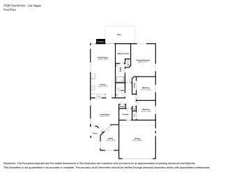 Floor plan 1 for 7036 Overhill Ave