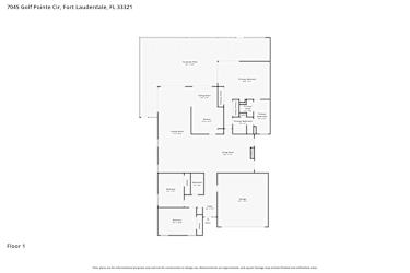 Floor plan 1 for 7045 Golf Pointe Cir