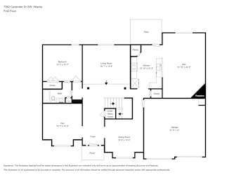 Floor plan 1 for 7062 Cavender Dr SW
