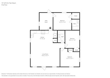Floor plan 1 for 707 40Th St