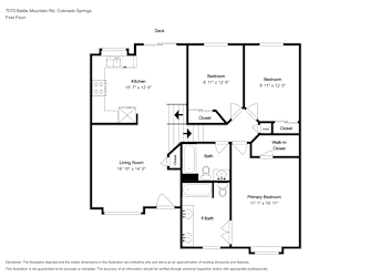 Floor plan 2 for 7070 Battle Mountain Rd