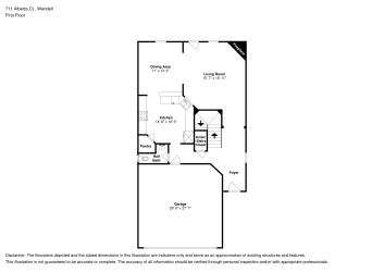 Floor plan 1 for 711 Alberta Ct
