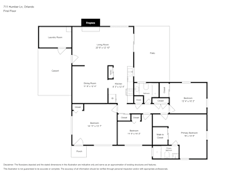 Floor plan 1 for 711 Humber Ln