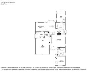 Floor plan 1 for 713 Bishop St