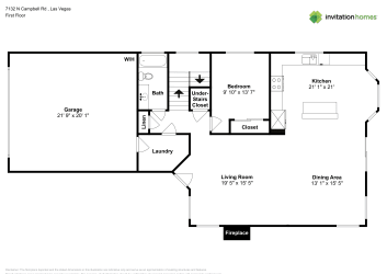 Floor plan 1 for 7132 N Campbell Rd